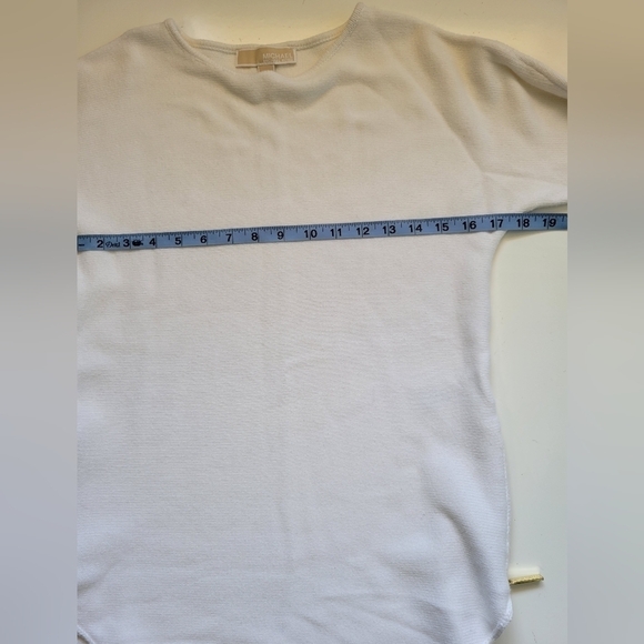 MICHAEL Michael Kors Knit High-low Tunic Sweater Top Size XS White - Picture 3 of 12